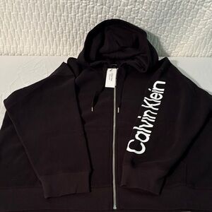 Calvin Klein Black Zip-Up Hoodie